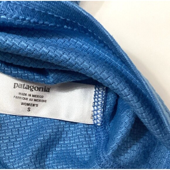 Patagonia Apilene Jacket -Women's Sz Small -Ocean Blue -Long-Sleeve -Quarter-Zip - Picture 5 of 9